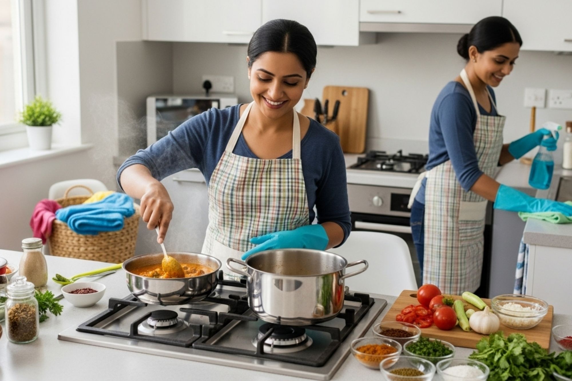 vegetarian cooking maid services