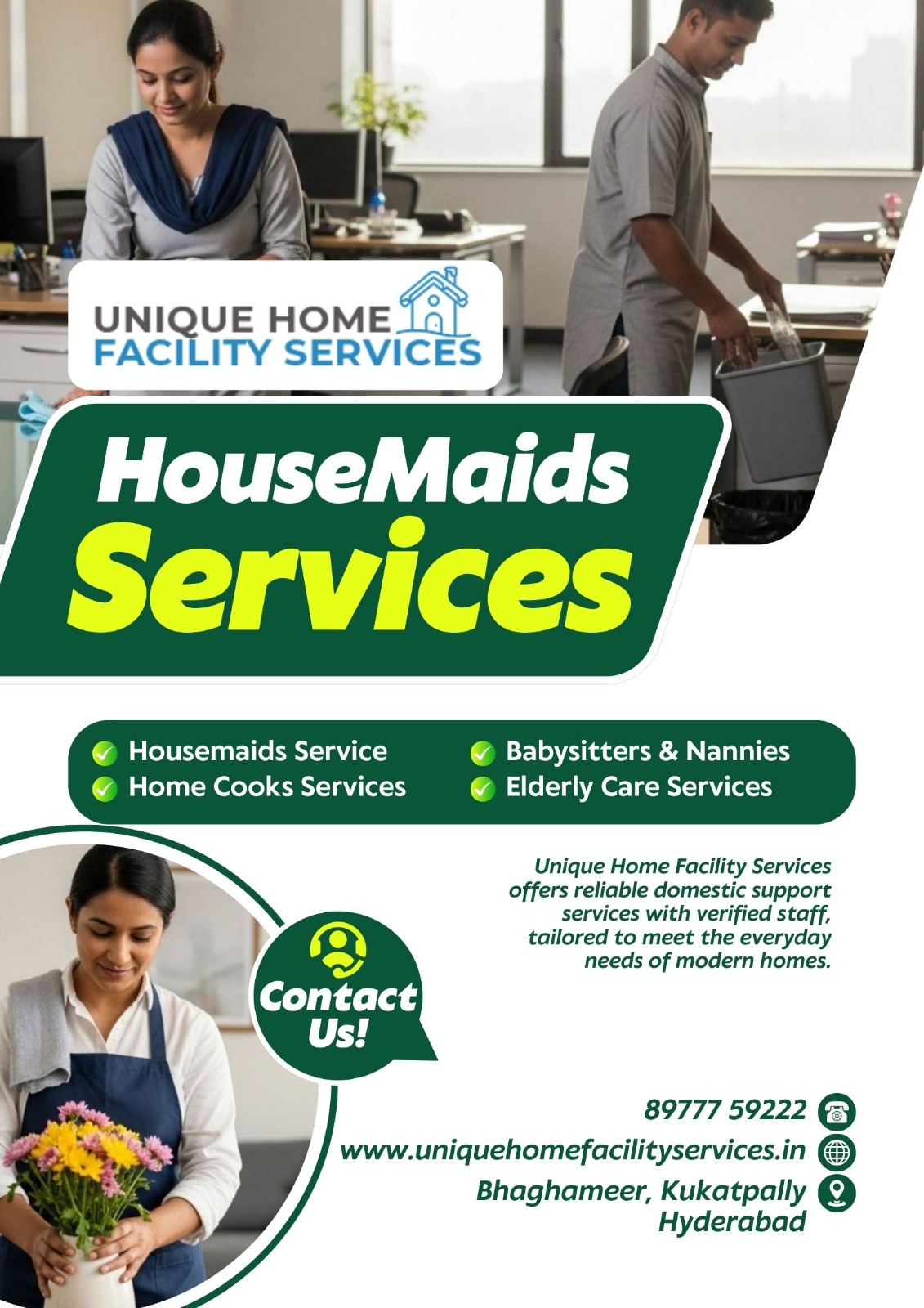 trained elderly caretaker at home